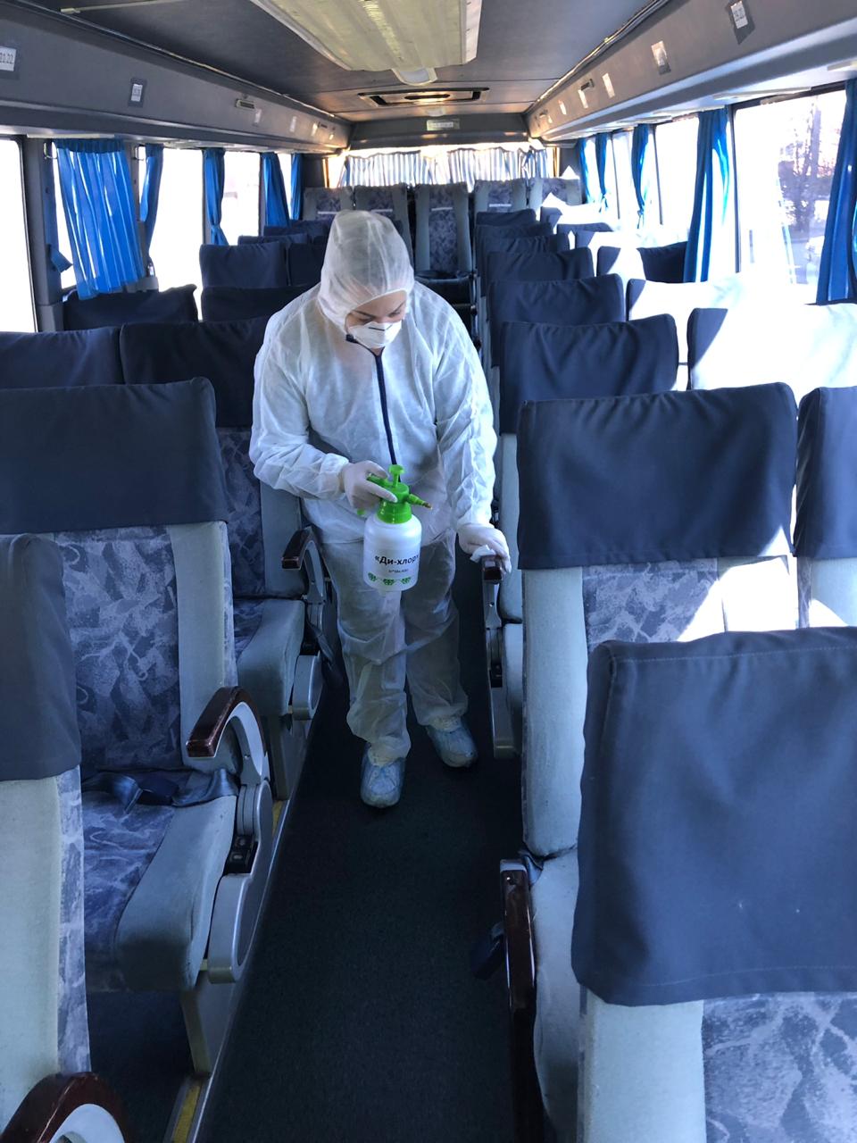 Дезинфекция автобусов