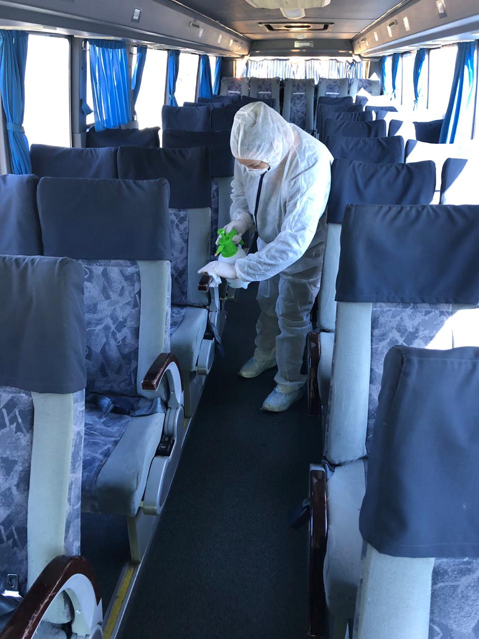 Дезинфекция автобусов